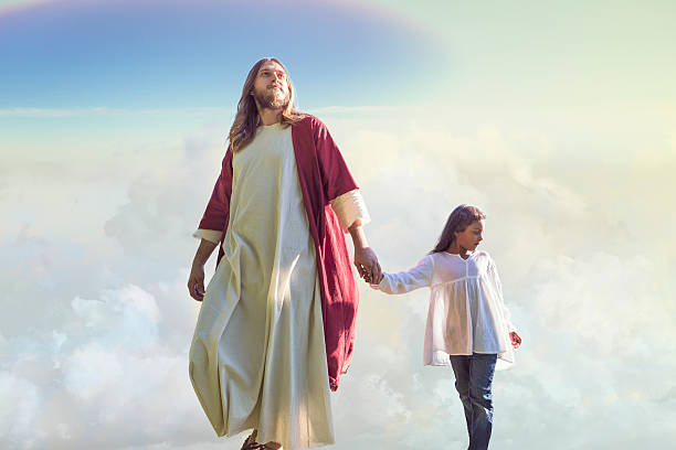 God walking with child