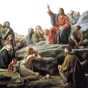 Jesus Preaching to the crowds